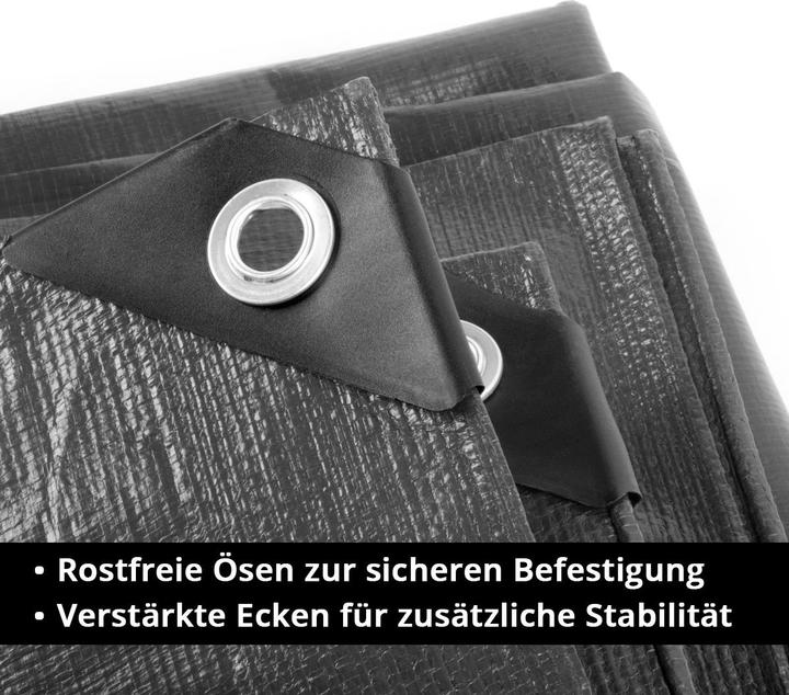 Produktbild Stahlwerk Abdeckplane mit Ösen 2 x 3 m 260 g/mÂ² wasserdichte Schutzplane (2 x 3 m)