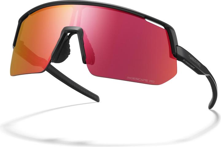 Actual product image Shimano Unisex glasses Technium L-RD (Mat Black, ridescape rd)