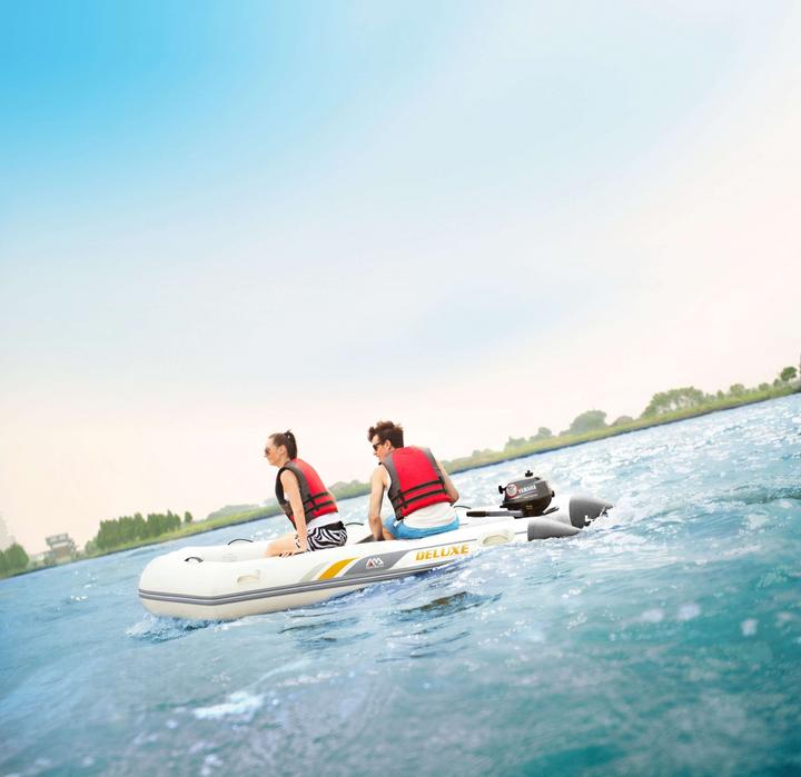 Produktbild Aqua Marina Schlauchboot 5 Personen 330x153 cm mit Hochdruck-PVC-Gewebe Handpumpe Sitzbank Transport (330 cm, 5 Pers.)