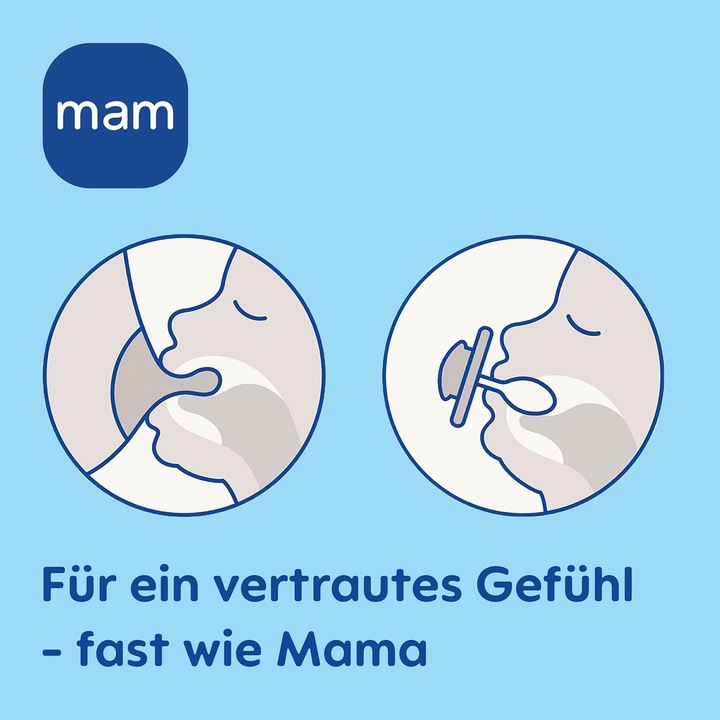 Produktbild MAM Original Silikon Schnuller, 2 Stück, 6-16 Monate (2 x, 6 - 16 Monate)