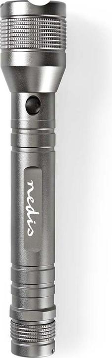 Actual product image Nedis LED torch, Premium, 500lm - silver (4.40 cm, 500 lm)