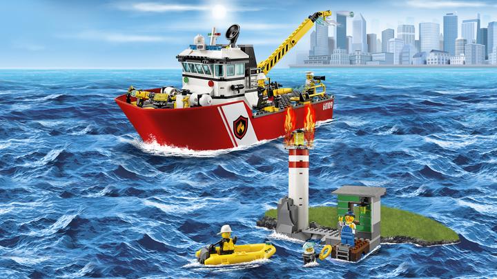 Produktbild LEGO Feuerwehrschiff (60109, LEGO City)