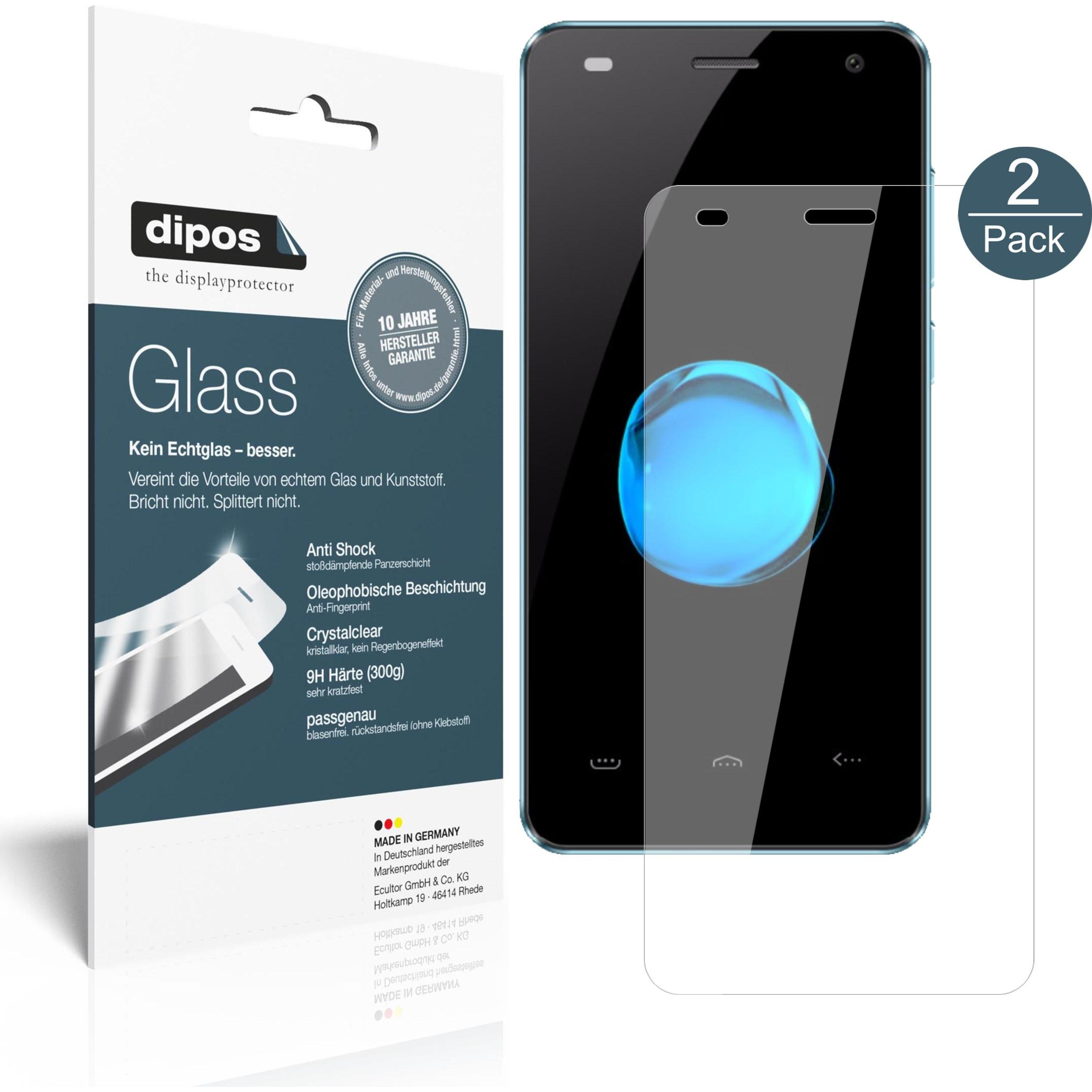 Dipos Displayschutz Anti-Shock (1 Stück, Homtom HT26), Smartphone Schutzfolie, Transparent
