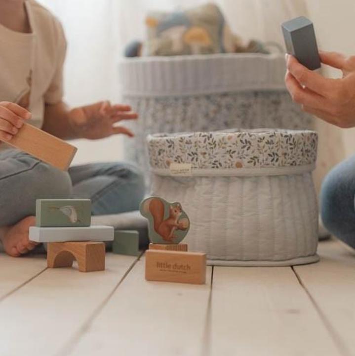 Produktbild Little Dutch Gesteppte Pflegekörbchen gross Forest Adventure (reversible)