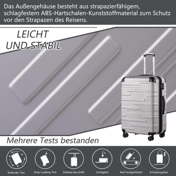 Produktbild Coolife Hartschalen-Reisekoffer (930 l)