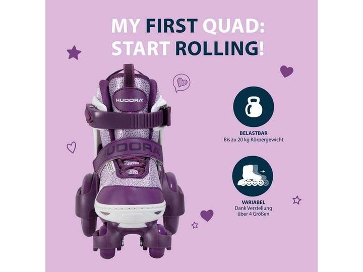 Produktbild Hudora HDO Rollerskates My First Quad 26-29 vt 22061 (28)