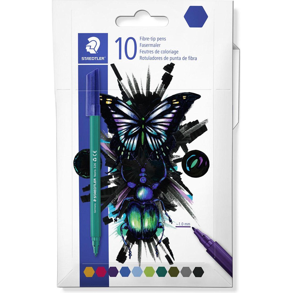 Staedtler, Malstifte, Fasermaler cool & cute 10er-Set im Kartonetui retail (Cool & Cute, 10 x)