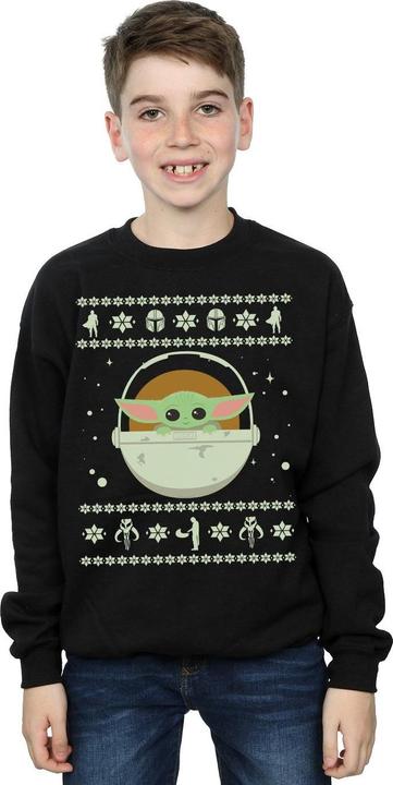 Produktbild Star Wars The Mandalorian The Child Christmas Sweatshirt Jungen (128)