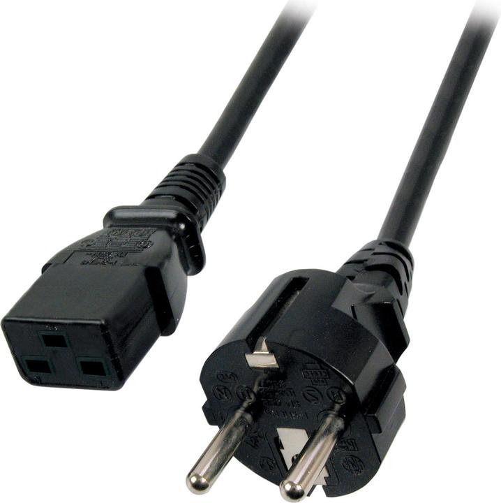 Produktbild Tecline EFB-Elektronik EFB Netzkabel Schutzkontakt 180°-C19 180°,sw,1,8m,3x1.50mm (EK511.1,8) (1.80 m)