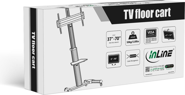 Produktbild InLine TV-Wagen (Universal, 70", 50 kg)