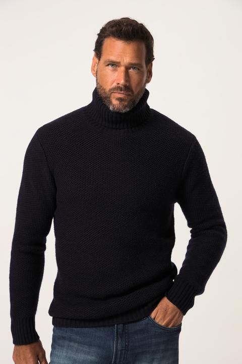 Image du produit JP1880 Pull à col roulé en maille texturée (7XL)