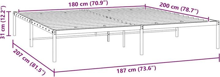 Image du produit vidaXL Bettgestell (180 x 200 cm)