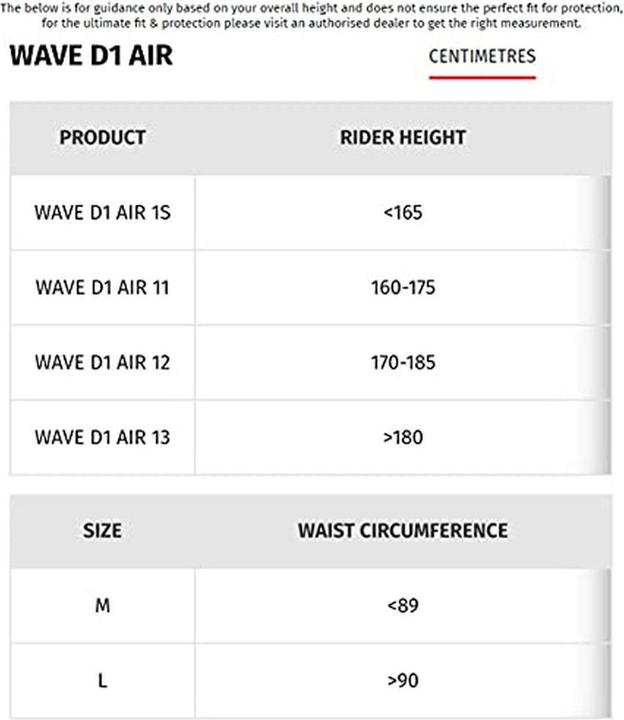 Produktbild Dainese Protektor Rücken WAVE 11 D1 AIR (L)