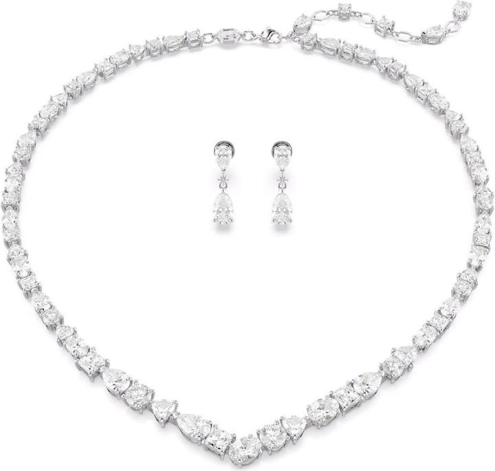 Swarovski Mesmera Set Verschiedene Schliffe Weiss Rhodiniert (Swarovski Metall)