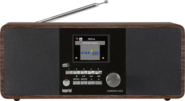 Productafbeelding Imperial Internet Radio Dabman i220 Donkerbruin (DAB+, Internet radio, DAB, VHF, Bluetooth, WiFi)