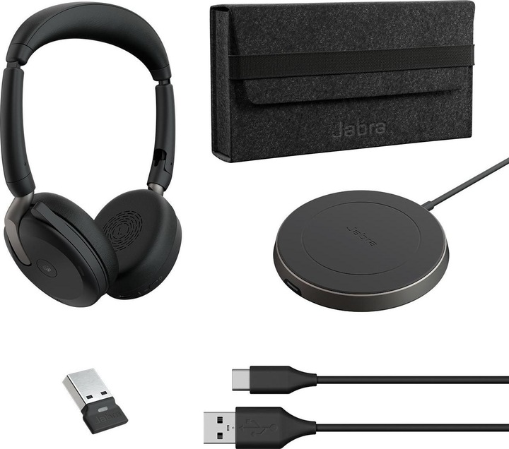 Produktbild Jabra Evolve2 65 Flex MS inkl. Ladestation (Kabellos, USB-A)