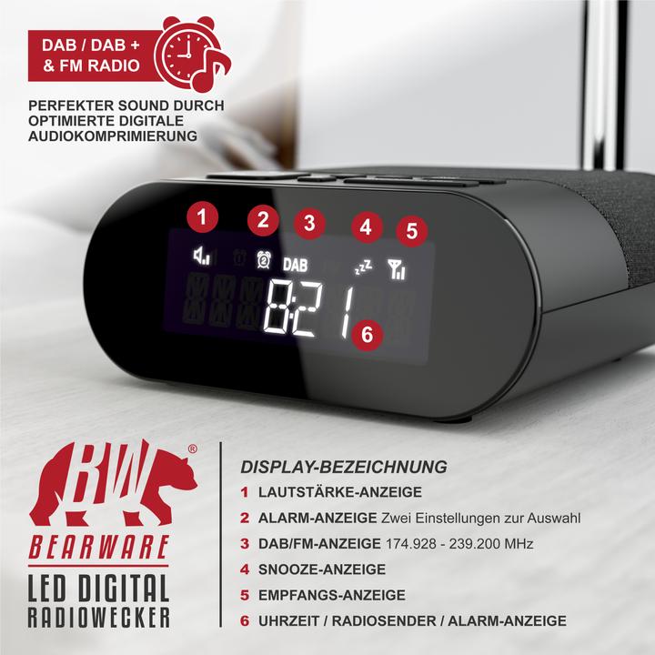 Produktbild Bearware DAB Plus Radiowecker