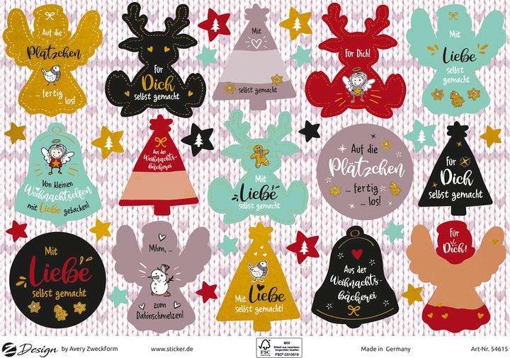 Produktbild Avery Weihnachtssticker (66 Sticker)