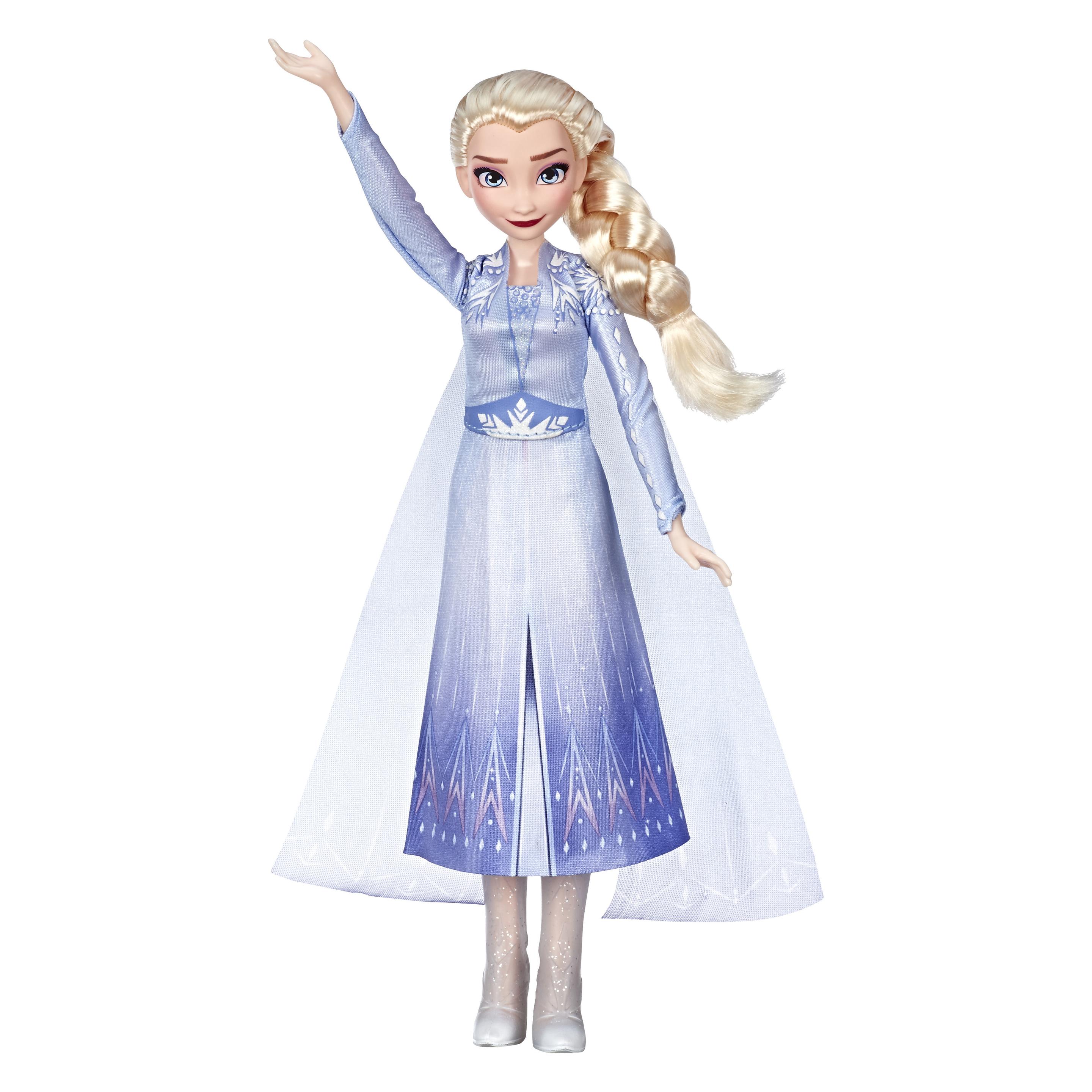 Disney Frozen Disney Eiskönigin Singende Elsa Puppe mit Musik in blauem ...
