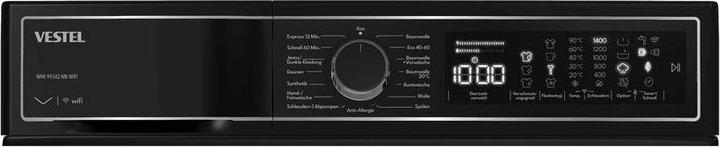Produktbild Vestel Waschmaschine WMI99342 MB WIFI 9kg/1400Umin bk A (Speditionsversand) (9 kg, Links)