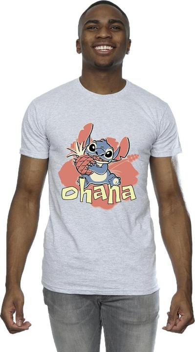 Immagine prodotto Disney Lilo And Stitch Ohana Pineapple Maglietta Uomo (XXL)