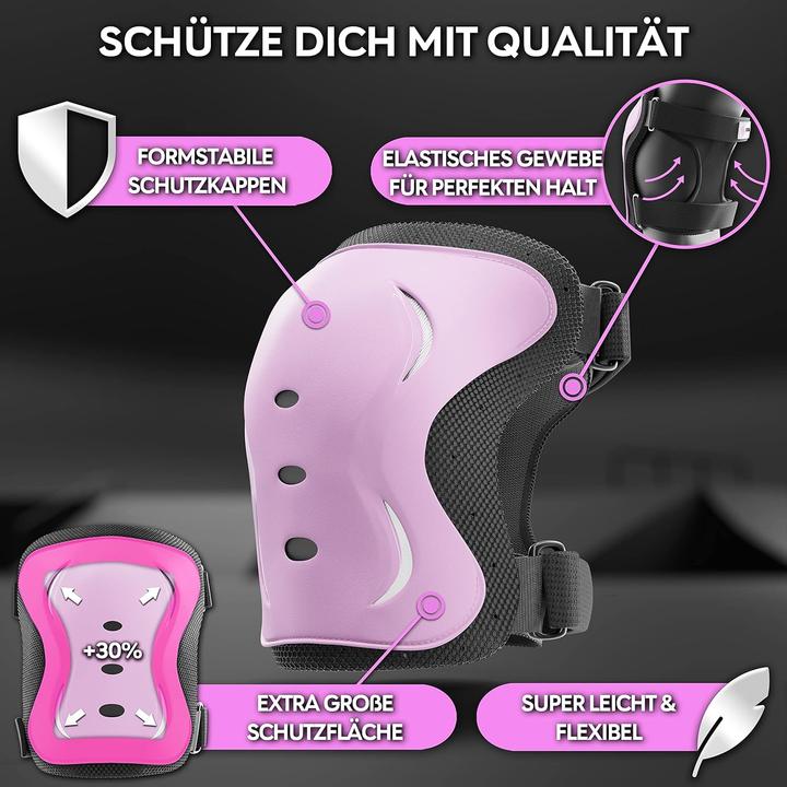 Image du produit Skatewiz 6-teiliges Skate-Protektoren-Set (S, Protège-poignets, Genouillère, Coudes, 6 pièces)