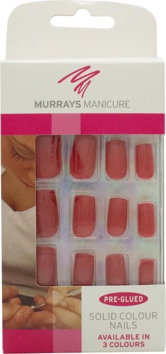 Produktbild Murray`s Murrays Manicure Solid Colour False Nails 24 Nails - Red (Kunstnägel)
