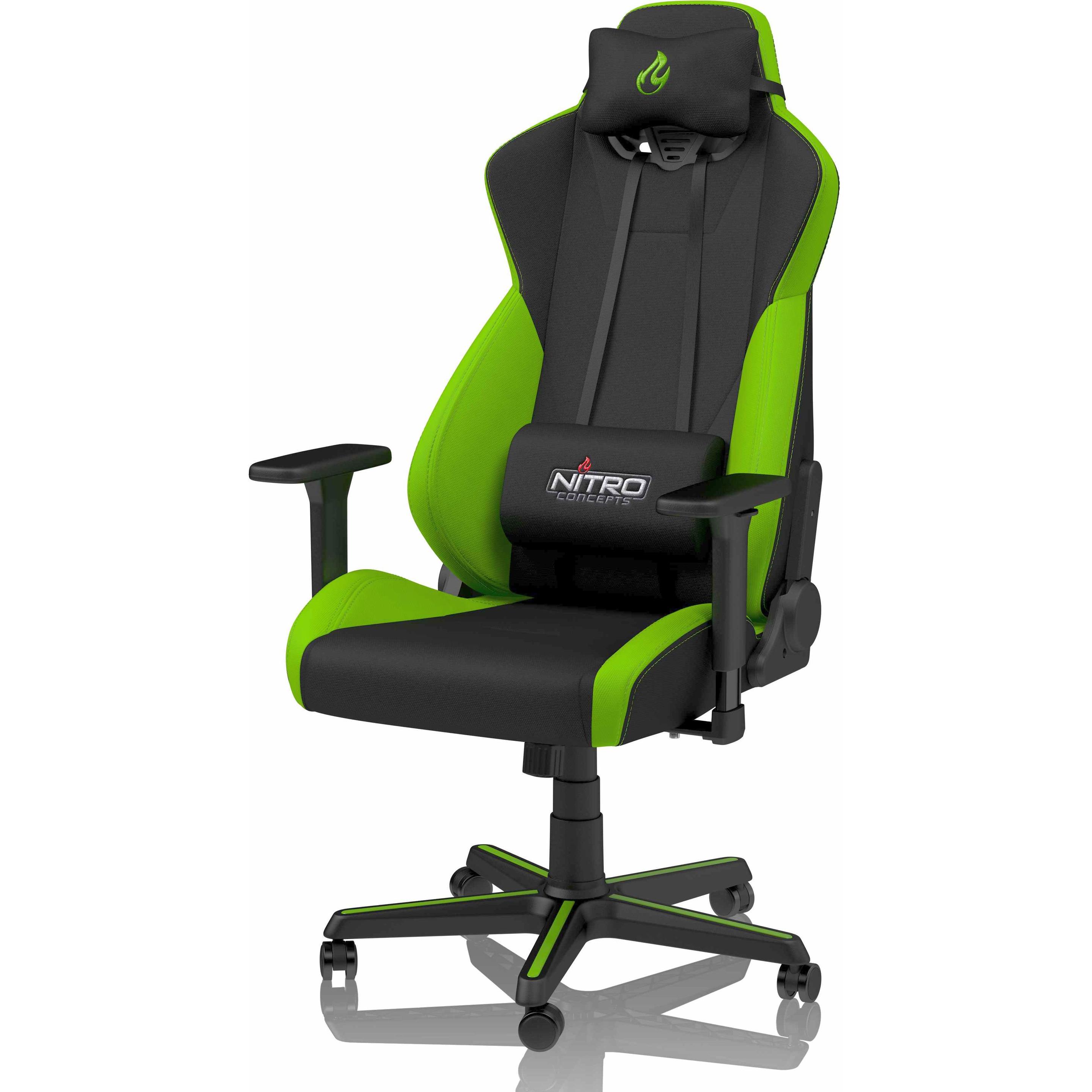 Nitro Concepts S300, Gaming Stuhl, Grün, Schwarz