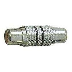 Logo Audio Kupplung, CINCH-Buchse - CINCH-Buchse, mono, silbern, Connettore audio, Argento