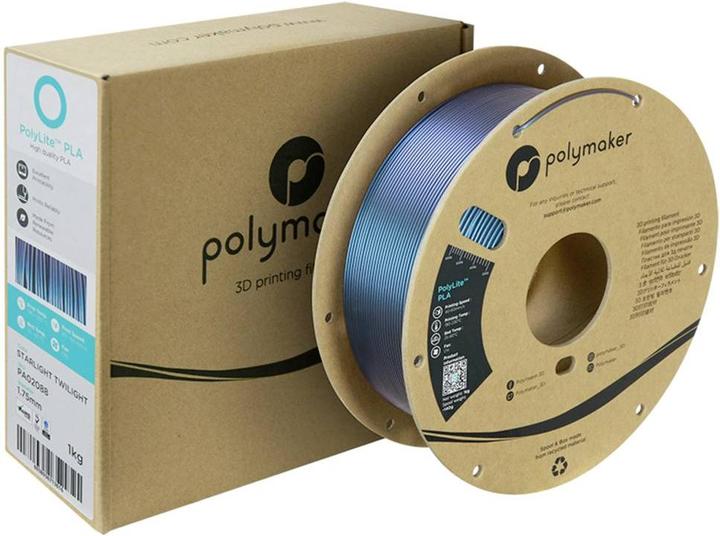 Actual product image Polymaker PolyLite PLA Starlight (PLA, 1.75 mm, 1000 g, Multicoloured)