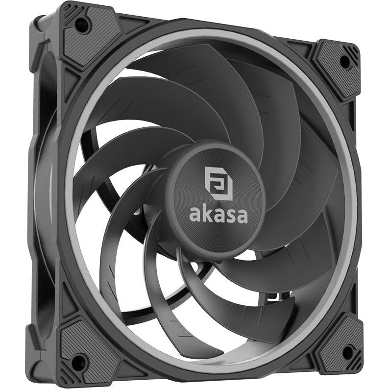 Akasa přídavný ventilátor SOHO AR12, inverso (120 mm, 3 x), Ventola PC, Nero