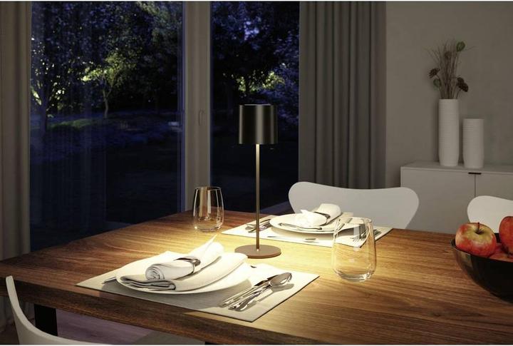 Produktbild Paulmann 2er SET Akkuleuchte Tuni IP44 2700K Schwarz (170 lm)