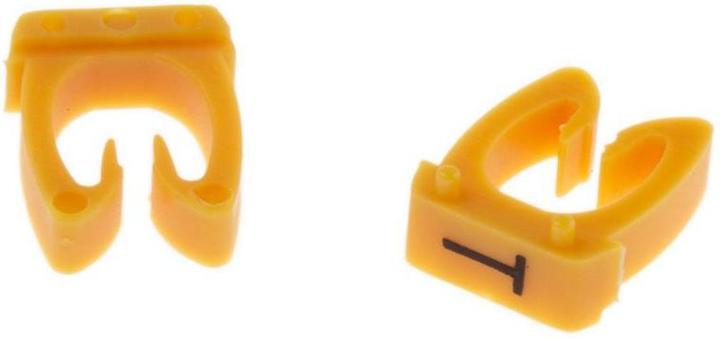 Actual product image RS PRO Clip on Nylon 66 Cable Marker Pk Mixed