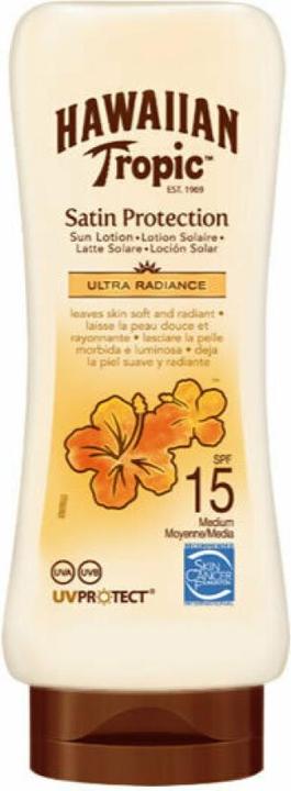 Actual product image Hawaiian Tropic Satin Protection (Sun lotion, SPF 15, 180 ml)