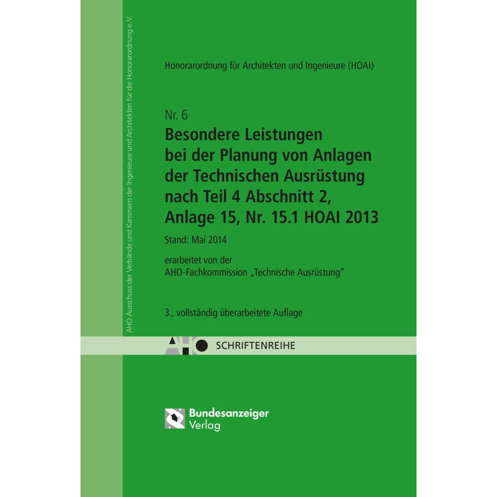 HOAI - Besondere Leistungen bei der Pla, Fachbücher von Reguvis Fachmedien, 3.