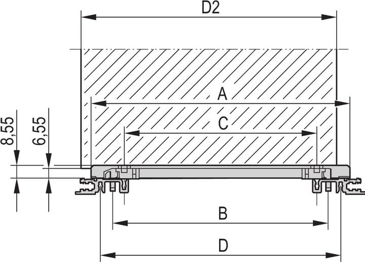 Immagine prodotto Schroff 34560900 Binario di guida profilo Al qualsiasi scheda 1m