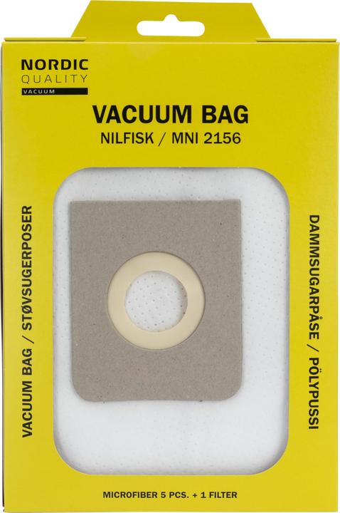 Image du produit Deltaco MNI 2156 Vacuum cleaner bags, 5 sacs + 1 filtre (5 x)