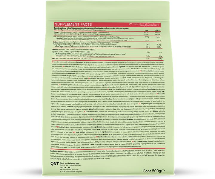 Actual product image QNT Vegan Protein Zero Sugar (Red Fruits, 1 pcs., 500 g)
