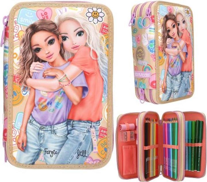 Immagine prodotto Top Model Topmodel - Triple Pencil Case GIRL POWER - Beige (413282)