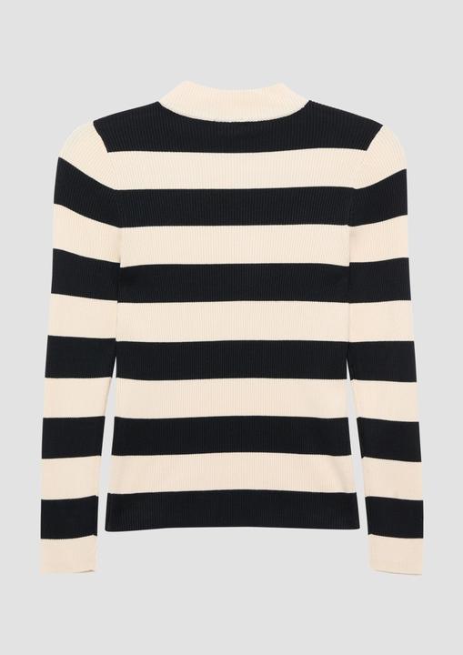 Produktbild s.Oliver Strickpullover Rippstrickpullover mit Schlitz am Ärmel (146, 152)