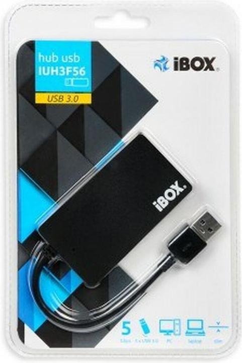 Produktbild iBox USB 3.0 Slim Hub (USB-A, 4 Ports)