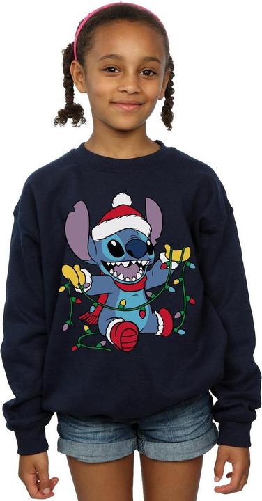 Immagine prodotto Disney Lilo And Stitch Christmas Lights Felpa Ragazze (140, 146)