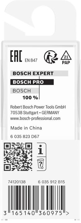 Actual product image Bosch Professional Zubehör Grooving cutter, 1/4", D1 3.2 mm, L 7.7 mm, G 51 mm