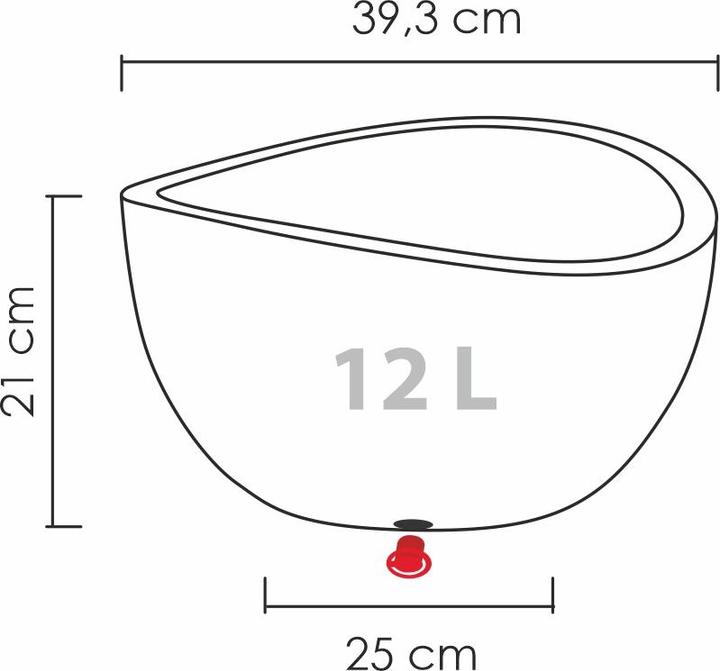 Actual product image Scheurich Wave Globe Bowl (39.30 cm)