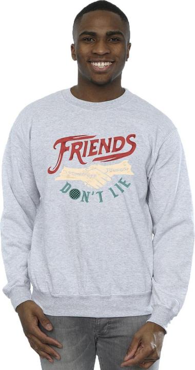 Actual product image Netflix Mens Stranger Things Friends Don't Lie Hands Sweatshirt (3XL)