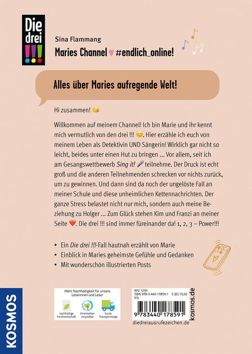 Productafbeelding Kosmos Die drei!!!, Maries Channel, #endlich online