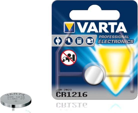 Actual product image Varta Electronics CR1216 (1 pcs., CR1216, 27 mAh)