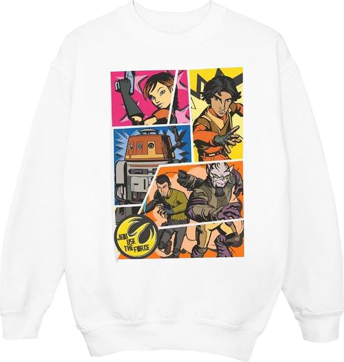 Actual product image Star Wars Boys Rebels Comic Strip Sweatshirt (140, 146)