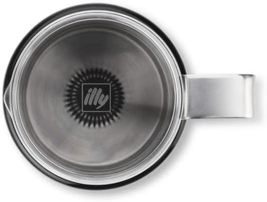 Productafbeelding Illy - Melkemmer zwart/RVS (25 cl)