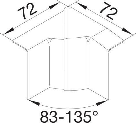 Actual product image Tehalit Inside corner (7.20 cm)
